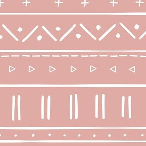 2 // african inspired mudcloth fabric wallpaper gift wrap mud cloth fabric dusty pink blush pink