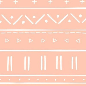 2 // african inspired mudcloth fabric wallpaper gift wrap mud cloth fabric bright salmon pink