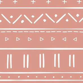 2 // african inspired mudcloth fabric wallpaper gift wrap mud cloth fabric pink
