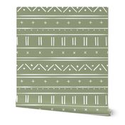 hand drawn mudcloth - fresh green - southwestern interiors geometric decor