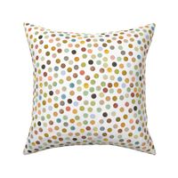 multicolor WATERCOLOR POLKA DOTS