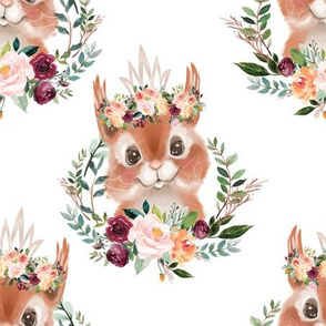 paprika floral squirrel 6"