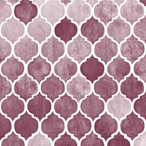 Textured Desaturated Burgundy Moroccan Tiles - medium version