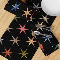 Patchwork Stars: Black