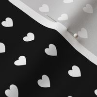 Tiny White Hearts (black) – Baby Girl Nursery