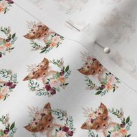 paprika floral fox  with crown 1"