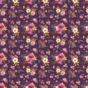 2" Fall Friends Floral - Purple