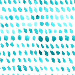 Watercolor Dots - Teal