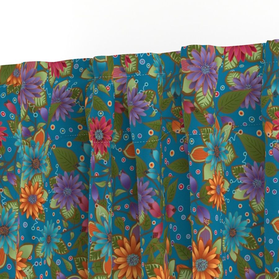 Paducaru Bohemian Floral_Teal