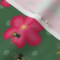 bee and clematis garden