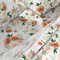 Sante Fe Watercolor Florals // White