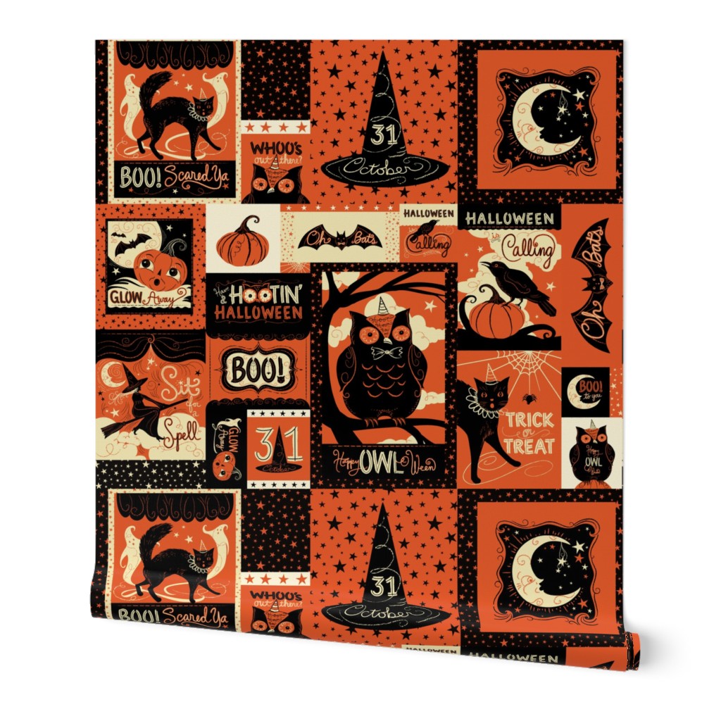 Vintage Halloween Patchwork small