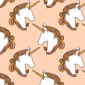 Unicorns in blush 10”