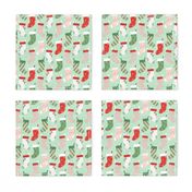 Retro Textured Christmas Stockings