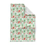 Retro Textured Christmas Stockings