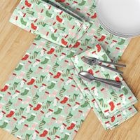 Retro Textured Christmas Stockings