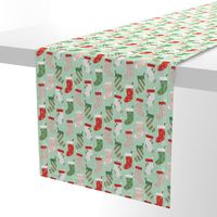 Retro Textured Christmas Stockings