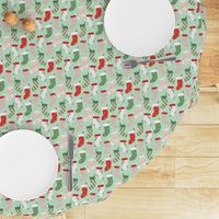 Retro Textured Christmas Stockings