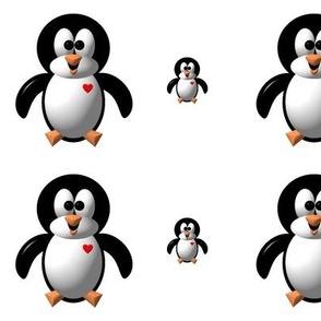 Cute Critters with Heart - Perky Penguin