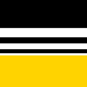 Richmond Tigers Colors: Triple Stripes - Horizontal