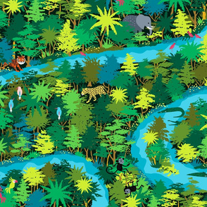 Jungle Landscape Animal kingdom