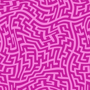 Maze from Above - Pink