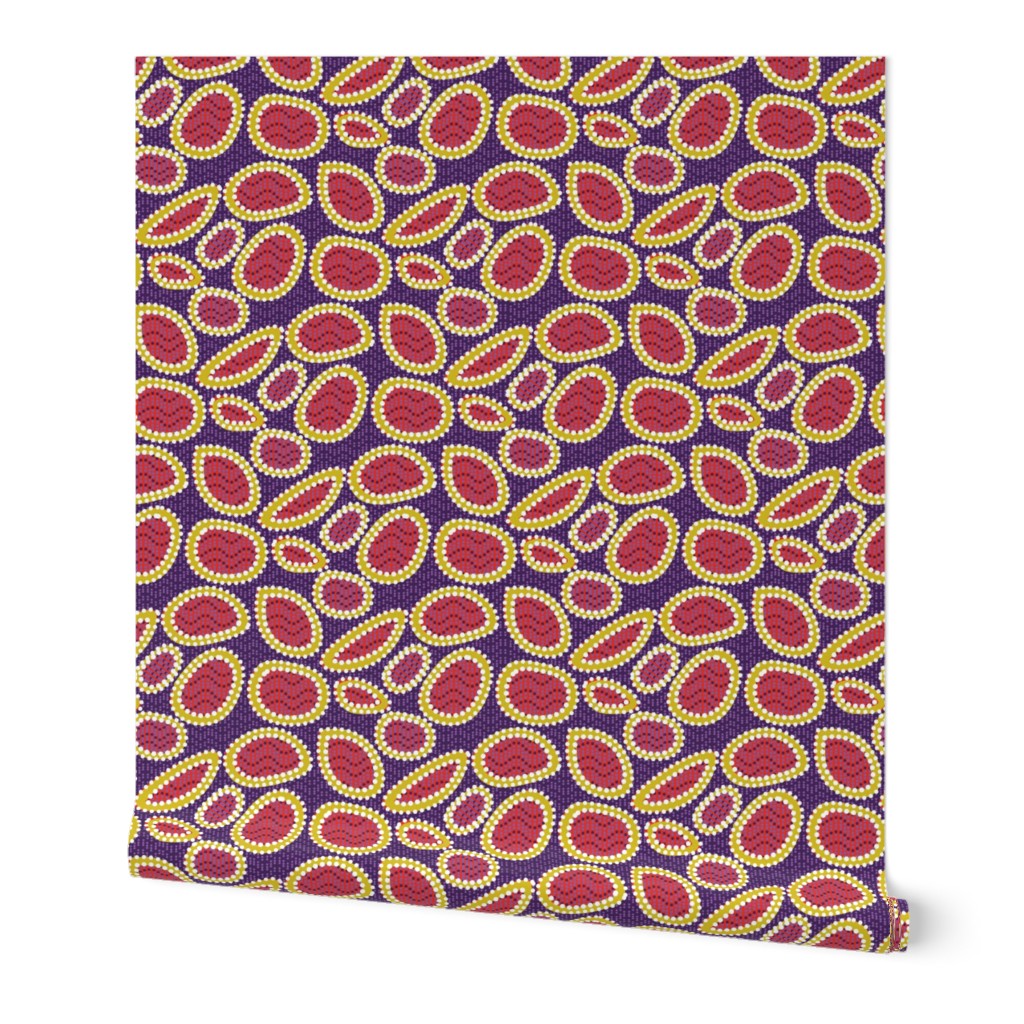 Geometric Tribal - Red, Yellow, and Purple