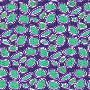 Geometric Tribal - Purple and Green