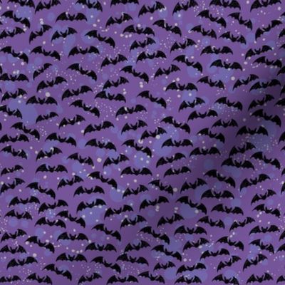 little halloween bats purple