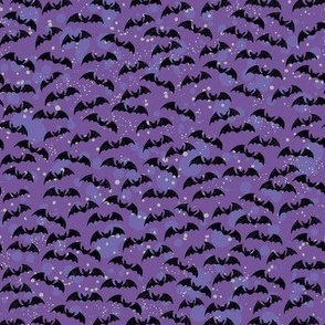 little halloween bats purple