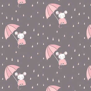 Umbrella Mouse in Pale