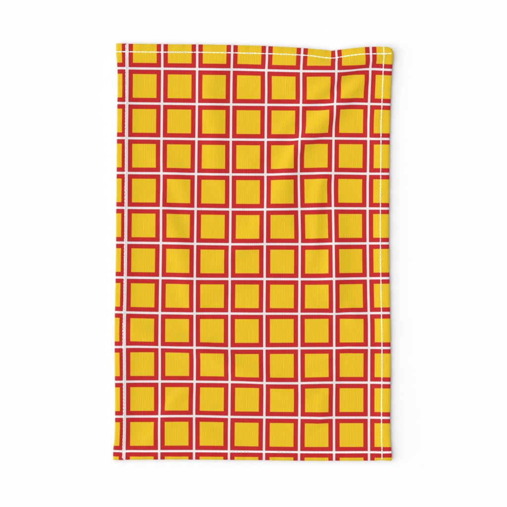 Richmond Colors_Squares - Yellow_Red_White Squares