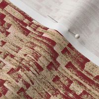 Brushstroke Weave Rose Blush and Deep Red