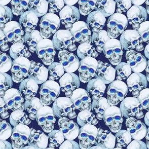 skull blue
