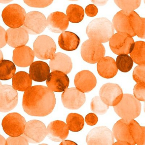 Watercolor Circles - Orange