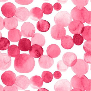 Watercolor Circles - Pink