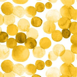 Watercolor Circles - Yellow