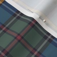 Green MacLeod tartan, 6" muted custom, single grey stripe