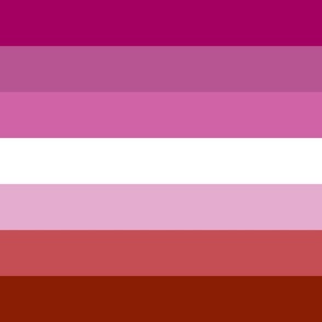 Jumbo Lesbian Pride Horizontal Stripe Flag