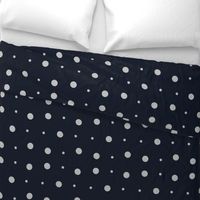 Spots & Dots #1 - midnight blue, large