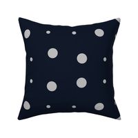 Spots & Dots #1 - midnight blue, large