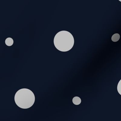 Spots & Dots #1 - midnight blue, large