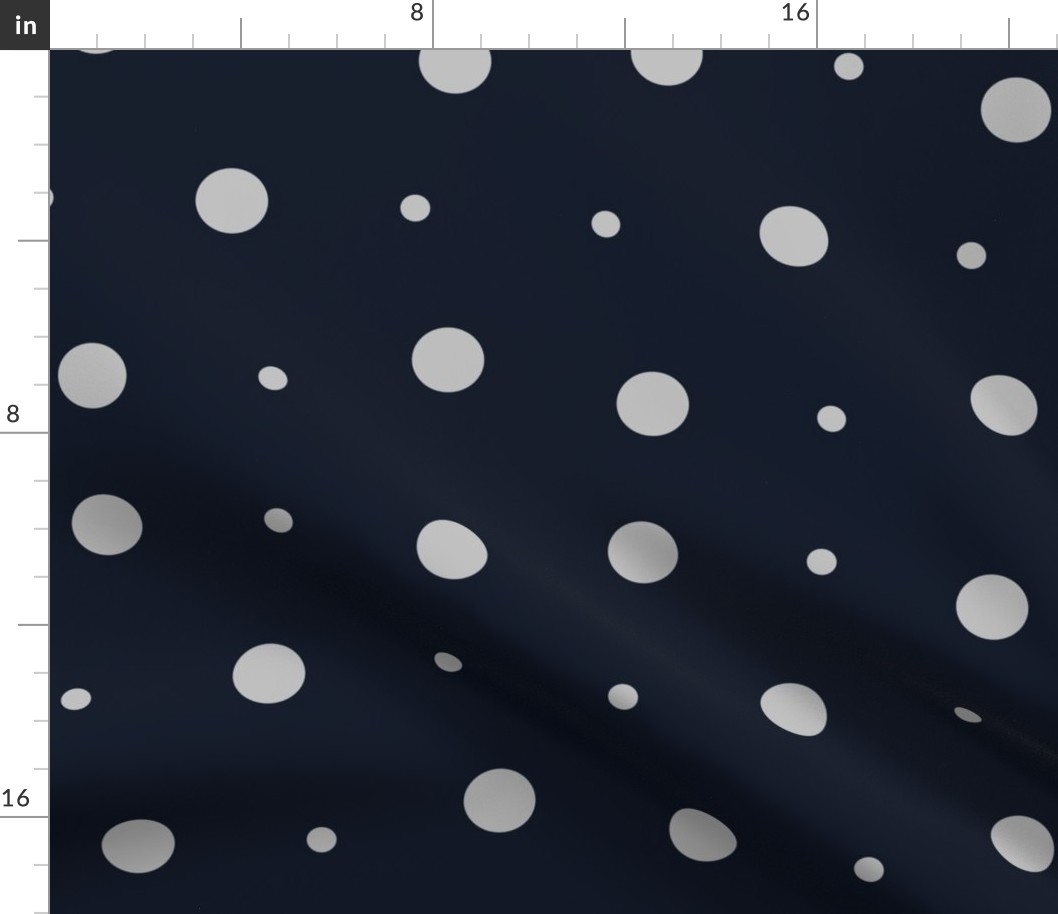 Spots & Dots #1 - midnight blue, large