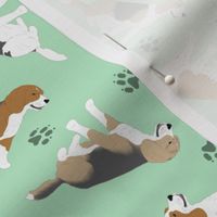 Tiny Beagles - green