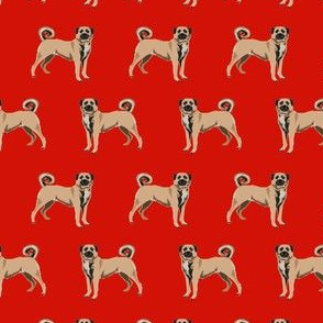 anatolian shepherd dog - anatolian dog, dog breed, dog breeds, dog fabric - red