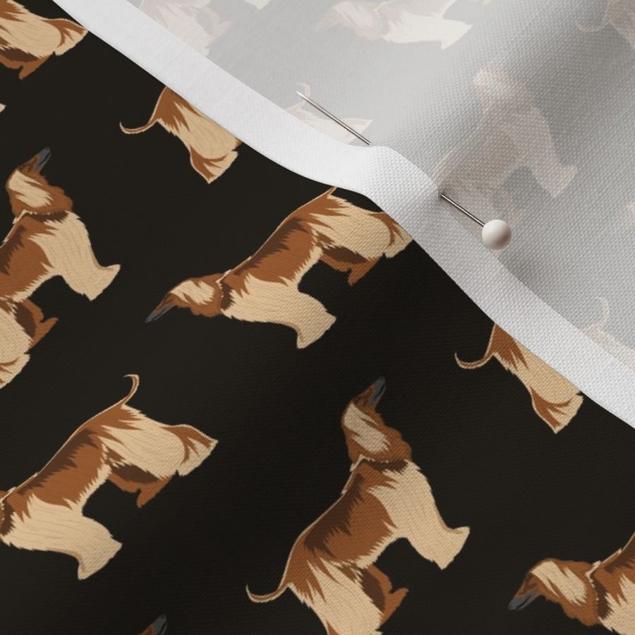 afghan hound dog fabric - afghan hound, dog fabric, afghan dog, afghan hound dog - black