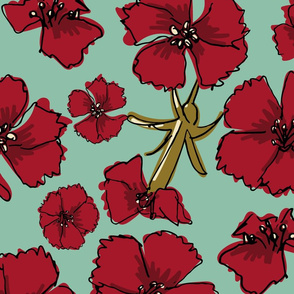 red carnations by rysunki_malunki
