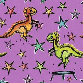 Bouncing Dinos - by Kara Peters
