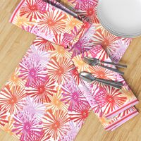 Caftan Template Pink Orange Fireworks 