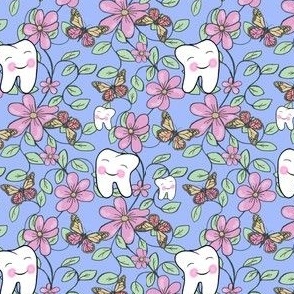 Tooth Toile Flutter Periwinkle Pink Small 